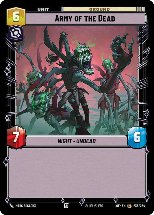 Star Wars: Unlimited Legends of the Force Army of the Dead 236/264 Common