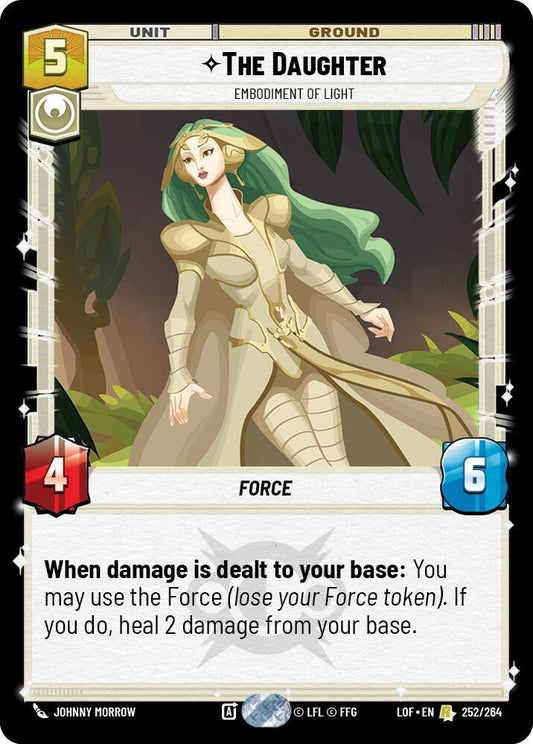 Star Wars: Unlimited Legends of the Force The Daughter - Embodiment of Light 252/264 Rare