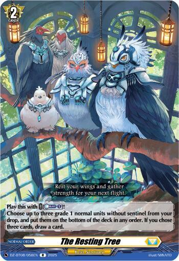 Cardfight Vanguard DZ-BT08: Knights 0f Rebirth The Resting Tree  DZ-BT08/058EN - R