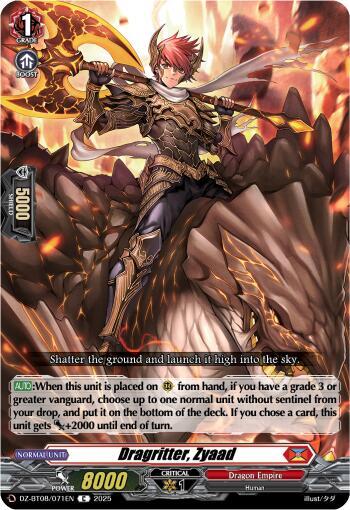 Cardfight Vanguard DZ-BT08: Knights 0f Rebirth Dragritter, Zyaad  DZ-BT08/071EN - C
