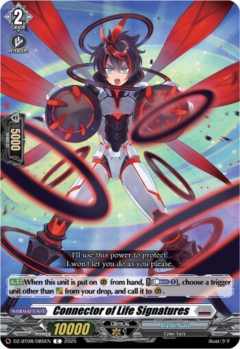 Cardfight Vanguard DZ-BT08: Knights 0f Rebirth Connector of Life Signatures  DZ-BT08/085EN - C