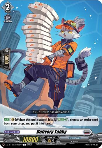 Cardfight Vanguard DZ-BT08: Knights 0f Rebirth Delivery Tabby  DZ-BT08/086EN - C