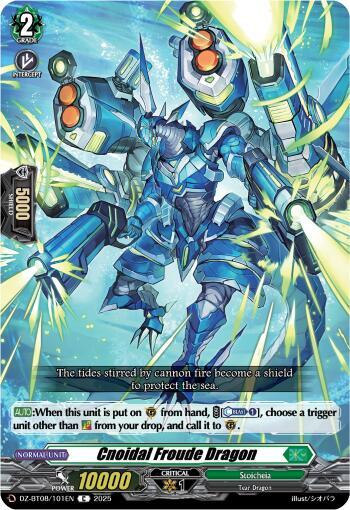 Cardfight Vanguard DZ-BT08: Knights 0f Rebirth Cnoidal Froude Dragon  DZ-BT08/101EN - C