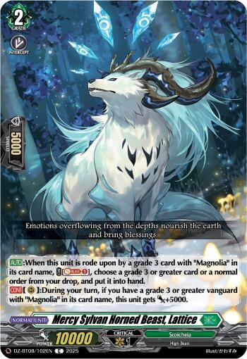 Cardfight Vanguard DZ-BT08: Knights 0f Rebirth Mercy Sylvan Horned Beast, Lattice  DZ-BT08/102EN - C