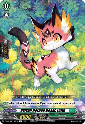 Cardfight Vanguard DZ-BT08: Knights 0f Rebirth Sylvan Horned Beast, Lotte  DZ-BT08/106EN - C