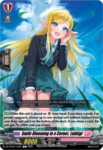 Cardfight Vanguard DZ-BT08: Knights 0f Rebirth Smile Blooming in a Corner, Lukkigi  DZ-BT08/112EN - C