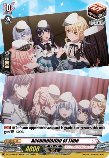 Cardfight Vanguard DZ-BT08: Knights 0f Rebirth Accumulation of Time  DZ-BT08/EX18EN - EXC
