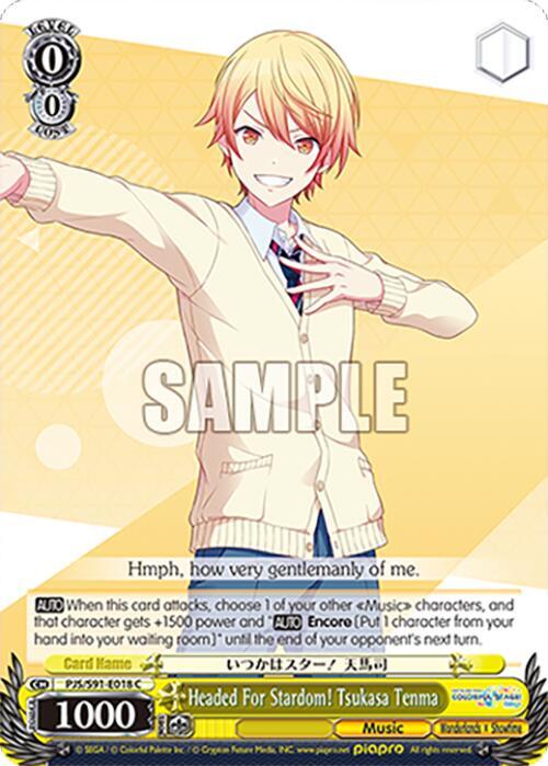 Weiss Schwarz HATSUNE MIKU: COLORFUL STAGE! Headed For Stardom! Tsukasa Tenma Common