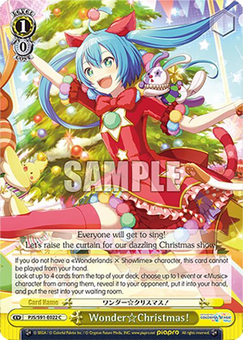 Weiss Schwarz HATSUNE MIKU: COLORFUL STAGE! WonderChristmas! Common
