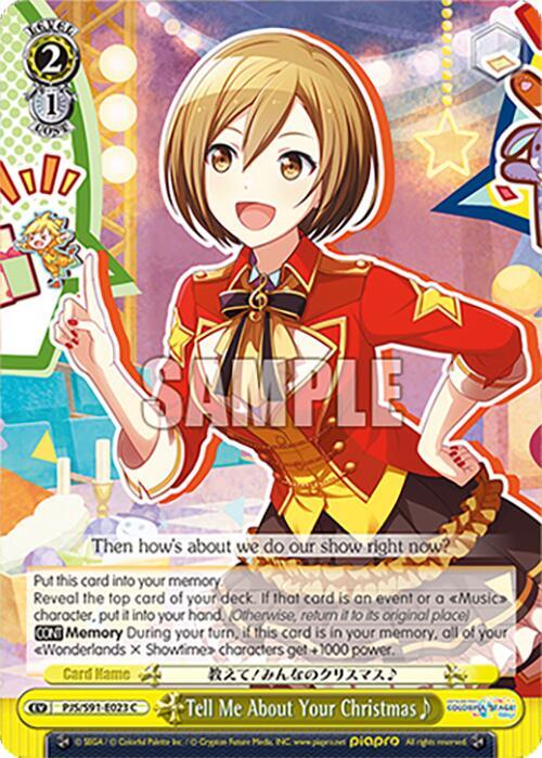 Weiss Schwarz HATSUNE MIKU: COLORFUL STAGE! Tell Me About Your Christmas~ Common