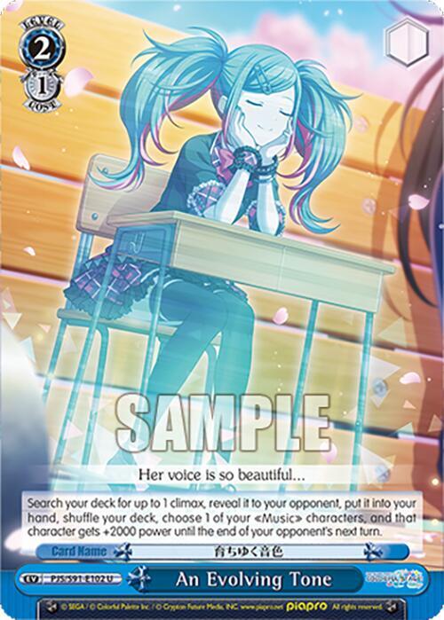 Weiss Schwarz HATSUNE MIKU: COLORFUL STAGE! An Evolving Tone PJS/S91-E102 U Uncommon Near Mint