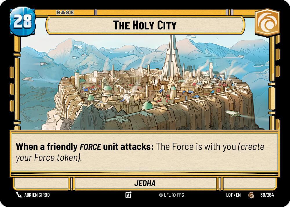Star Wars Unlimited Legends of the Force The Holy City // Force 030/264 // T03/T03 Common Near Mint