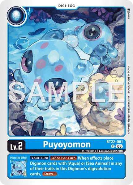 Digimon TCG Cyber Eden Puyoyomon BT22-001 C Common