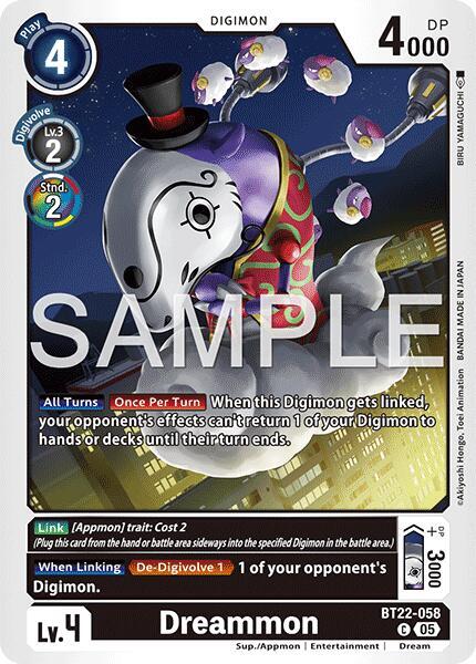 Digimon TCG Cyber Eden Dreammon BT22-058 C Common