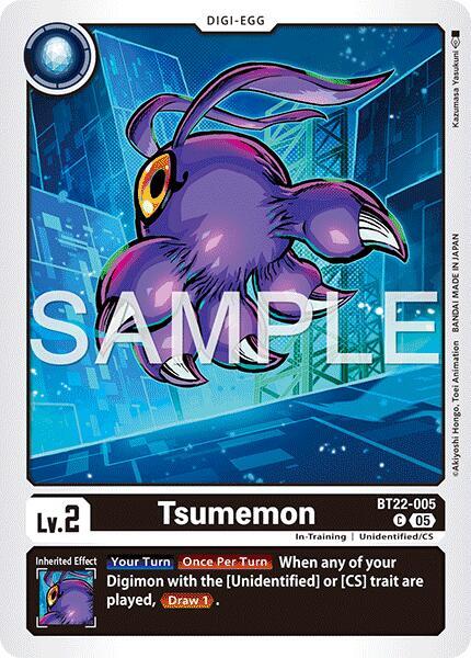 Digimon TCG Cyber Eden Tsumemon BT22-005 C Common