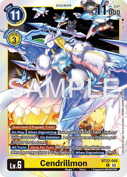 Digimon TCG Cyber Eden Cendrillmon BT22-040 R Rare