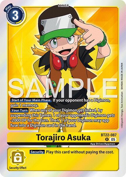 Digimon TCG Cyber Eden Torajiro Asuka BT22-087 R Rare