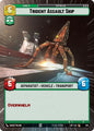 Star Wars Unlimited Legends of the Force Trident Assault Ship (Hyperspace) 384 Common Near Mint