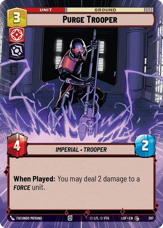 Star Wars: Unlimited Legends of the Force Purge Trooper (Hyperspace) 397 Common