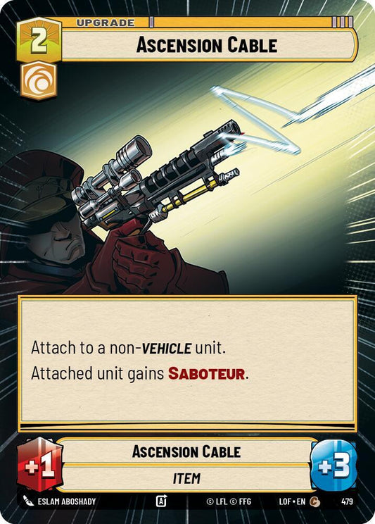 Star Wars: Unlimited Legends of the Force Ascension Cable (Hyperspace) 479 Common