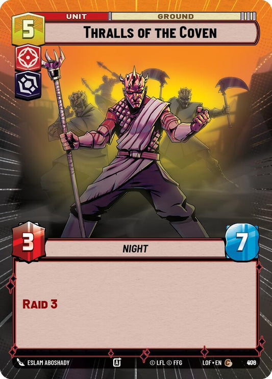 Star Wars: Unlimited Legends of the Force Thralls of the Coven (Hyperspace Foil) 876 Common