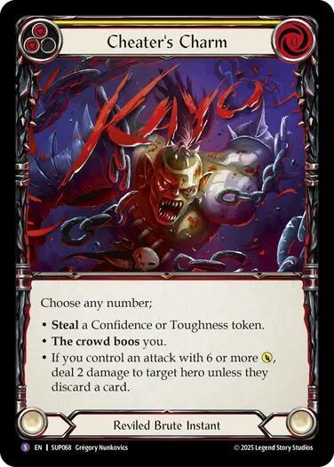 Flesh and Blood TCG Super Slam Cheater's Charm SUP068 Super Rare