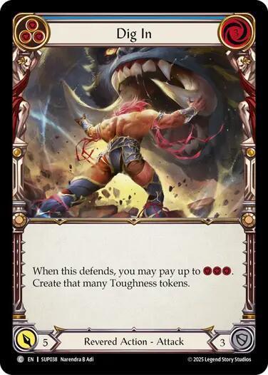 Flesh and Blood TCG Super Slam Dig In (Blue) SUP038 Common