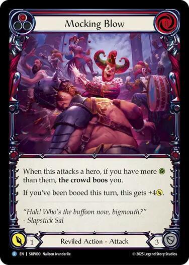 Flesh and Blood TCG Super Slam Mocking Blow (Red) SUP090 Rare