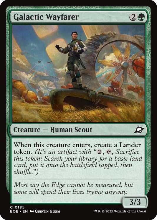 Magic: The Gathering Cards Edge of Eternities Galactic Wayfarer  C Foil