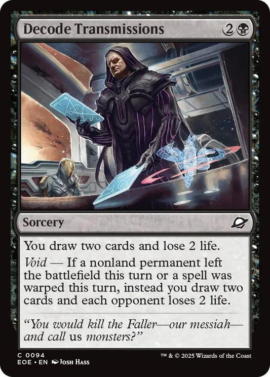 Magic: The Gathering Cards Edge of Eternities Decode Transmissions  C