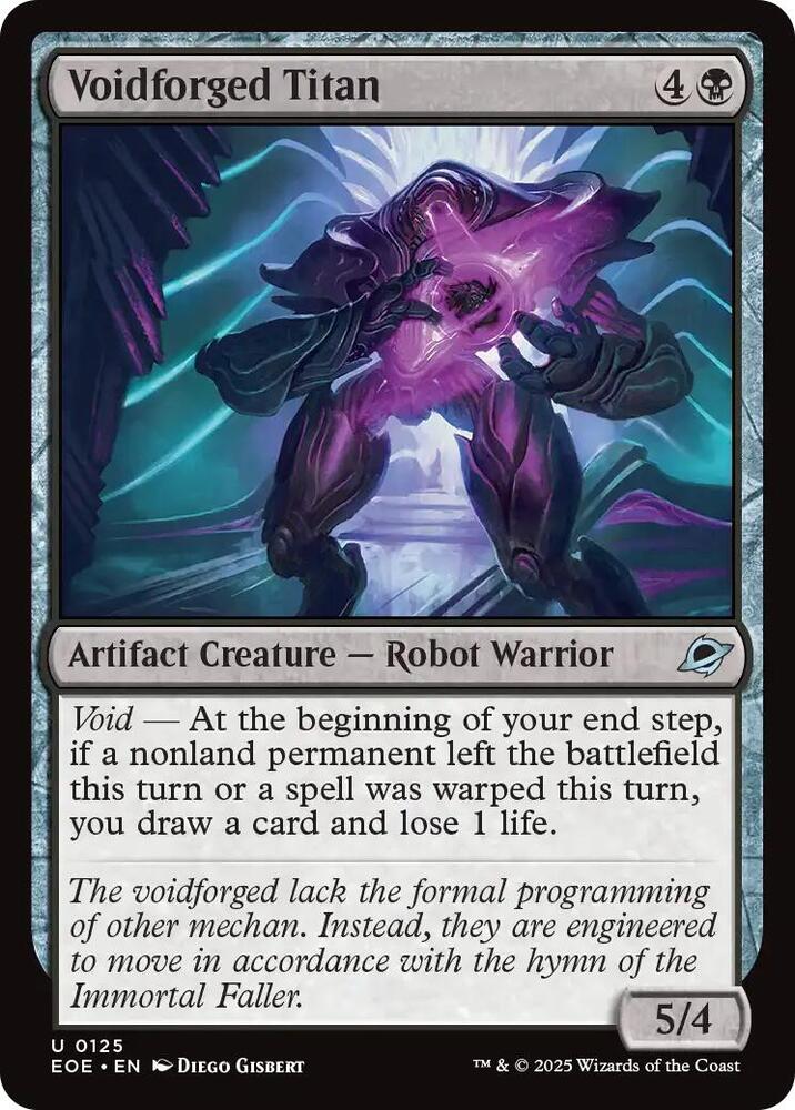 Magic: The Gathering Cards Edge of Eternities Voidforged Titan  U
