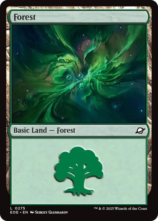 Magic: The Gathering Cards Edge of Eternities Forest (0275)  L Foil