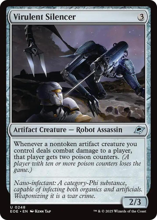 Magic: The Gathering Cards Edge of Eternities Virulent Silencer  U
