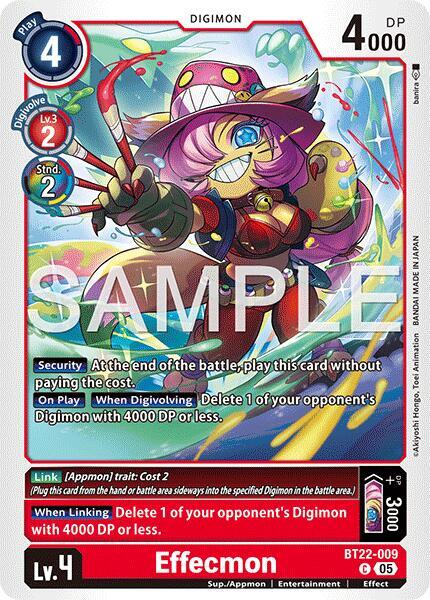 Digimon TCG Cyber Eden Effecmon BT22-009 C Common