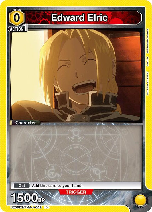 Union Arena UE09BT: FULLMETAL ALCHEMIST Edward Elric (009) UE09BT/FMA-1-009 Common