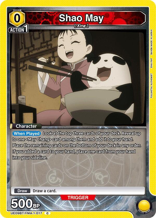 Union Arena UE09BT: FULLMETAL ALCHEMIST Shao May UE09BT/FMA-1-017 Common