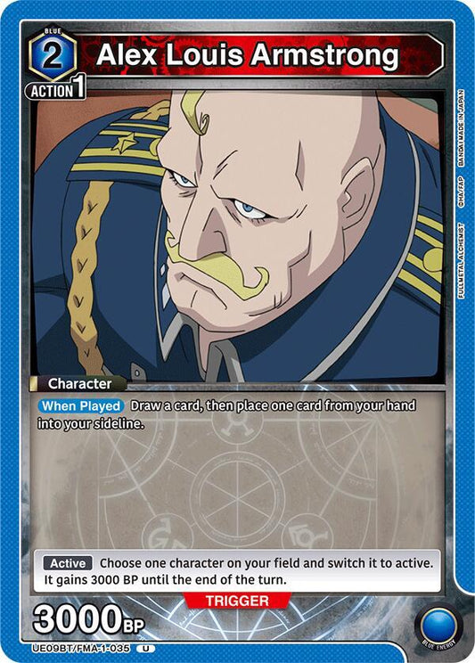Union Arena UE09BT: FULLMETAL ALCHEMIST Alex Louis Armstrong (035) UE09BT/FMA-1-035 Uncommon