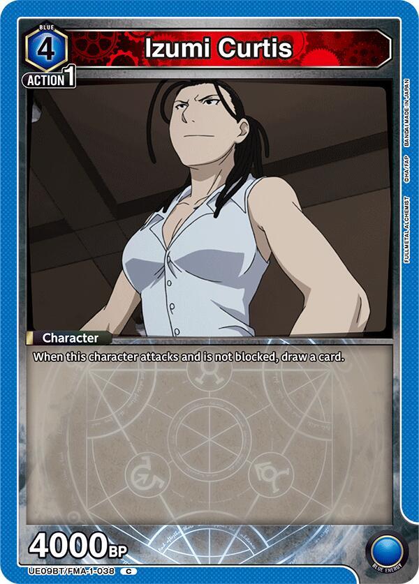 Union Arena UE09BT: FULLMETAL ALCHEMIST Izumi Curtis (038) UE09BT/FMA-1-038 Common Near Mint