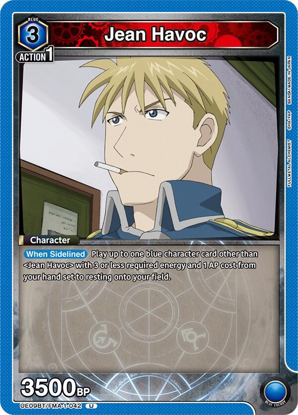 Union Arena UE09BT: FULLMETAL ALCHEMIST Jean Havoc UE09BT/FMA-1-042 Uncommon Near Mint