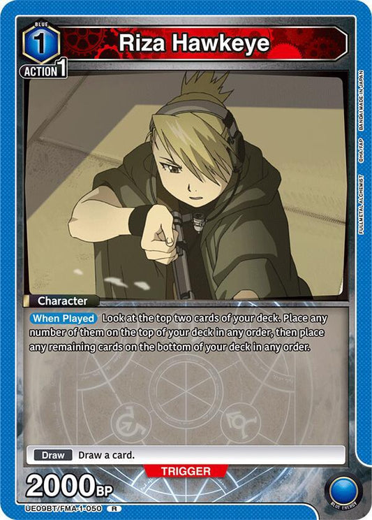Union Arena UE09BT: FULLMETAL ALCHEMIST Riza Hawkeye (050) UE09BT/FMA-1-050 Rare