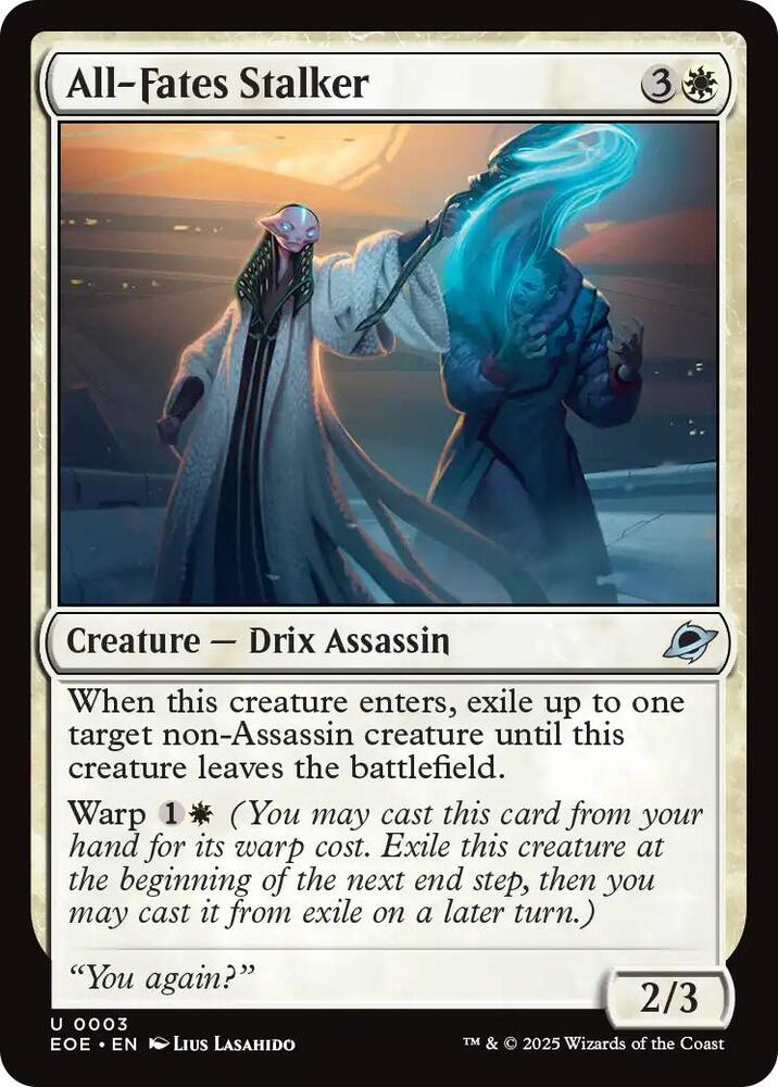Magic: The Gathering Cards Edge of Eternities All-Fates Stalker  U