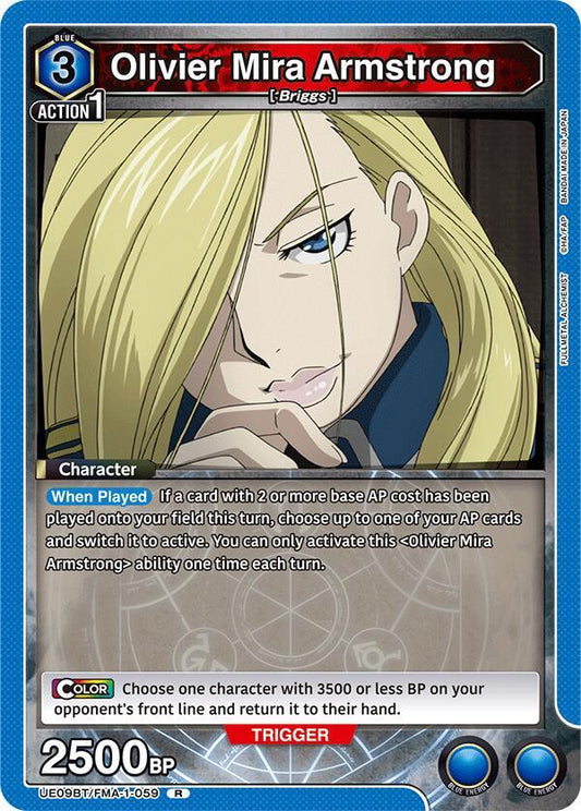 Union Arena UE09BT: FULLMETAL ALCHEMIST Olivier Mira Armstrong (059) UE09BT/FMA-1-059 Rare