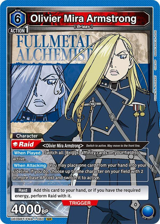 Union Arena UE09BT: FULLMETAL ALCHEMIST Olivier Mira Armstrong (060) UE09BT/FMA-1-060 Super Rare