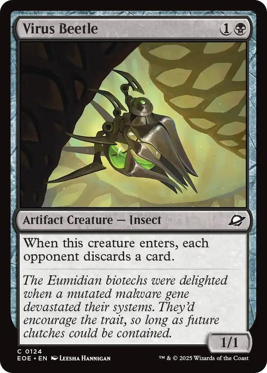 Magic: The Gathering Cards Edge of Eternities Virus Beetle  C