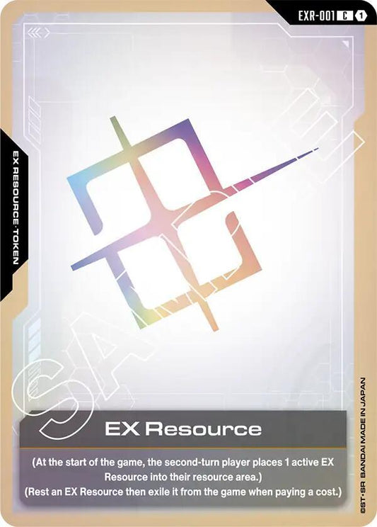 Gundam Card Game Newtype Rising EX Resource EXR-001 Common Near Mint