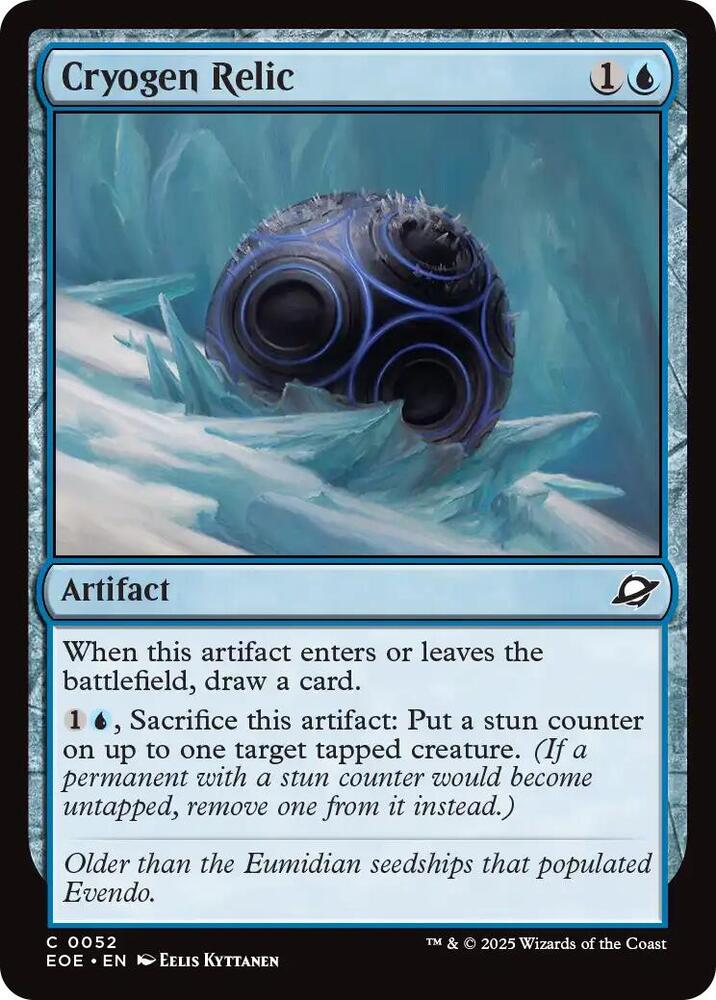 Magic: The Gathering Cards Edge of Eternities Cryogen Relic  C