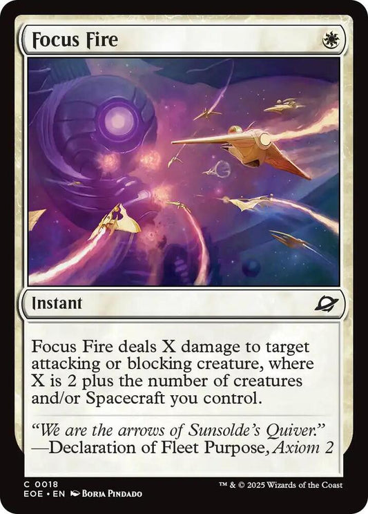 Magic: The Gathering Cards Edge of Eternities Focus Fire  C