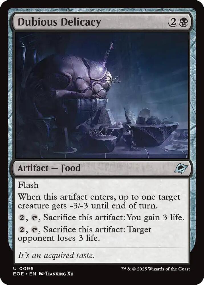Magic: The Gathering Cards Edge of Eternities Dubious Delicacy  U