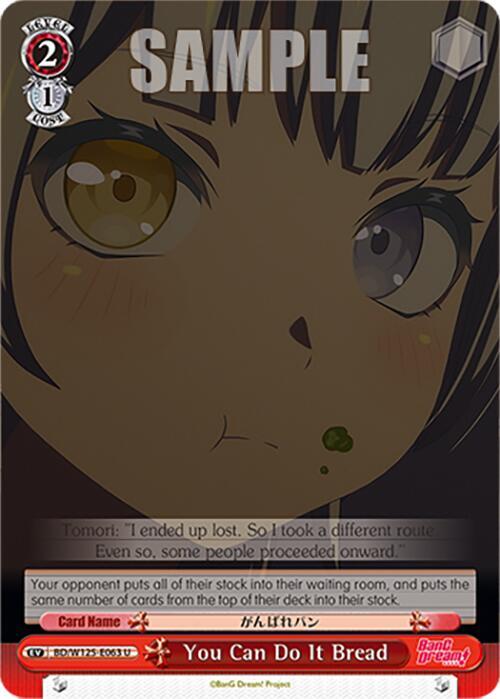 Weiss Schwarz MyGO!!!!! x Ave Mujica You Can Do It Bread BD/W125-E063 Uncommon