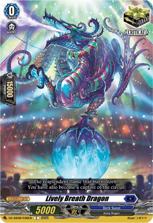 Cardfight Vanguard DZ-SS08: Festival Booster 2025 Lively Breath Dragon DZ-SS08/036EN C